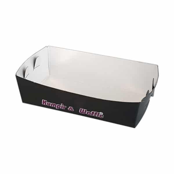 Black Kumpir Box Baked Potatoes Box with logo print