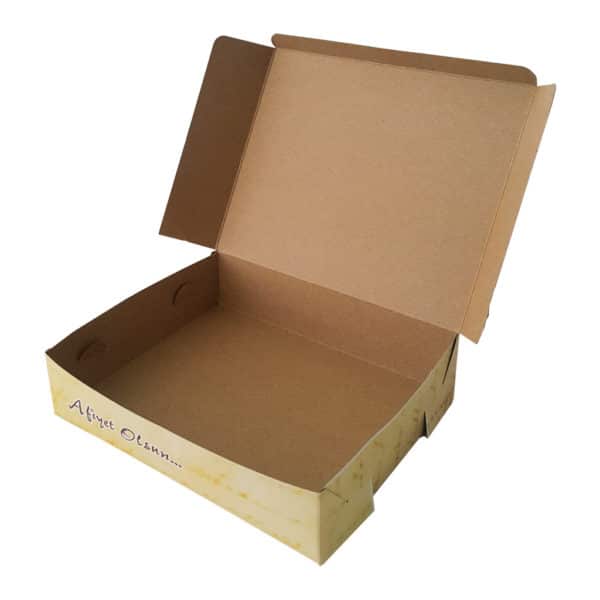 Prepared Cardboard Cookie Box with cookie images printed