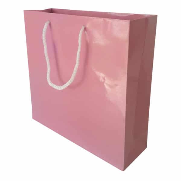 25 x 25 x 8 cm Cardboard Bag Pink Color