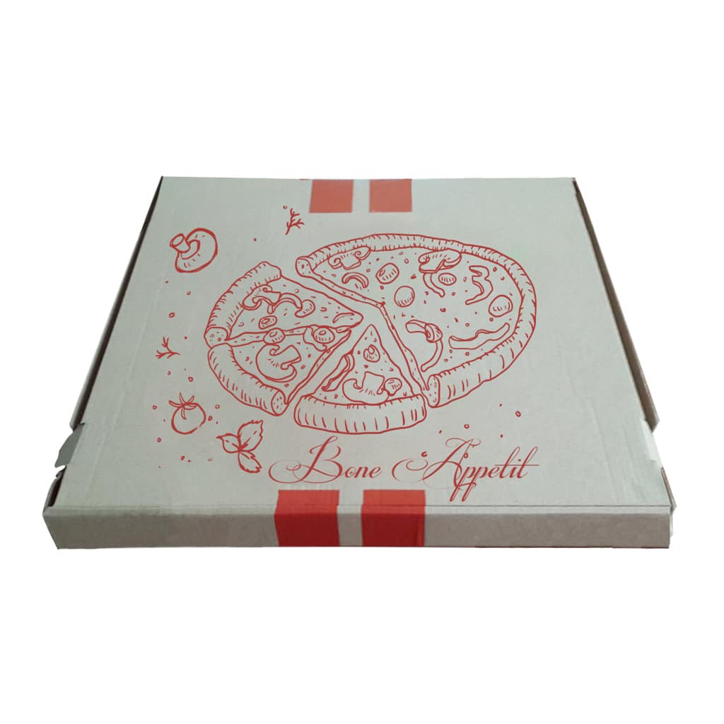 Görsel Baskılı Pizza Kutusu 30x30x3.5 cm Stilobje