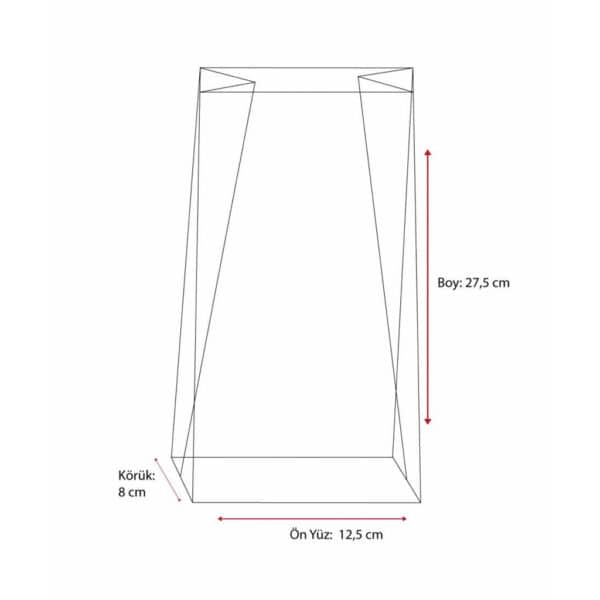 Standart tavuk görselli beyaz renk 12,5x8x27,5 cm büyük boy, 1000 adetli pakette