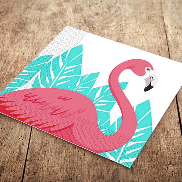 Flamingo Temalı Kağıt Peçete 33x33cm 20li